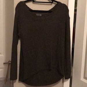 dark green sweater